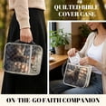 thumbnail image 2 of FOR U DESIGNS Deer American Flag Print Bible Cover for Women Men Bible Case Large Capacity Church Bag Bible Protective Tote Bag Bible Organizer Case with Zipper Pocket, 2 of 7