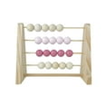 thumbnail image 4 of Wood Abacus Toy Beads Counting Playthings Simple Design Wood Craft Mathematical Early Education Math Learning Toys Educational Prop Home Decoration Pink, 4 of 6