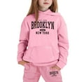 thumbnail image 4 of Tween Outfits for Girls Sets Winter Hoodie Joggers Comfy Casual Kids Print Cute Girls Fall Clothes Light Pink Size 12-13T, 4 of 4