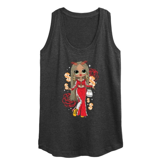LOL OMG! Fashion Dolls - Money & Swag - Women's Racerback Tank Top