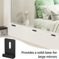 thumbnail image 4 of 6Pcs Metal Mirror Clips Wide Channel Mirror Hanger Clip Kit Retainer Clips for Mirrors with Screw Mirror Clips Black, 4 of 4