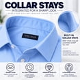 thumbnail image 5 of Mens Long Sleeve Slim-Fit Design Dress Shirts (3-Pack), 5 of 8