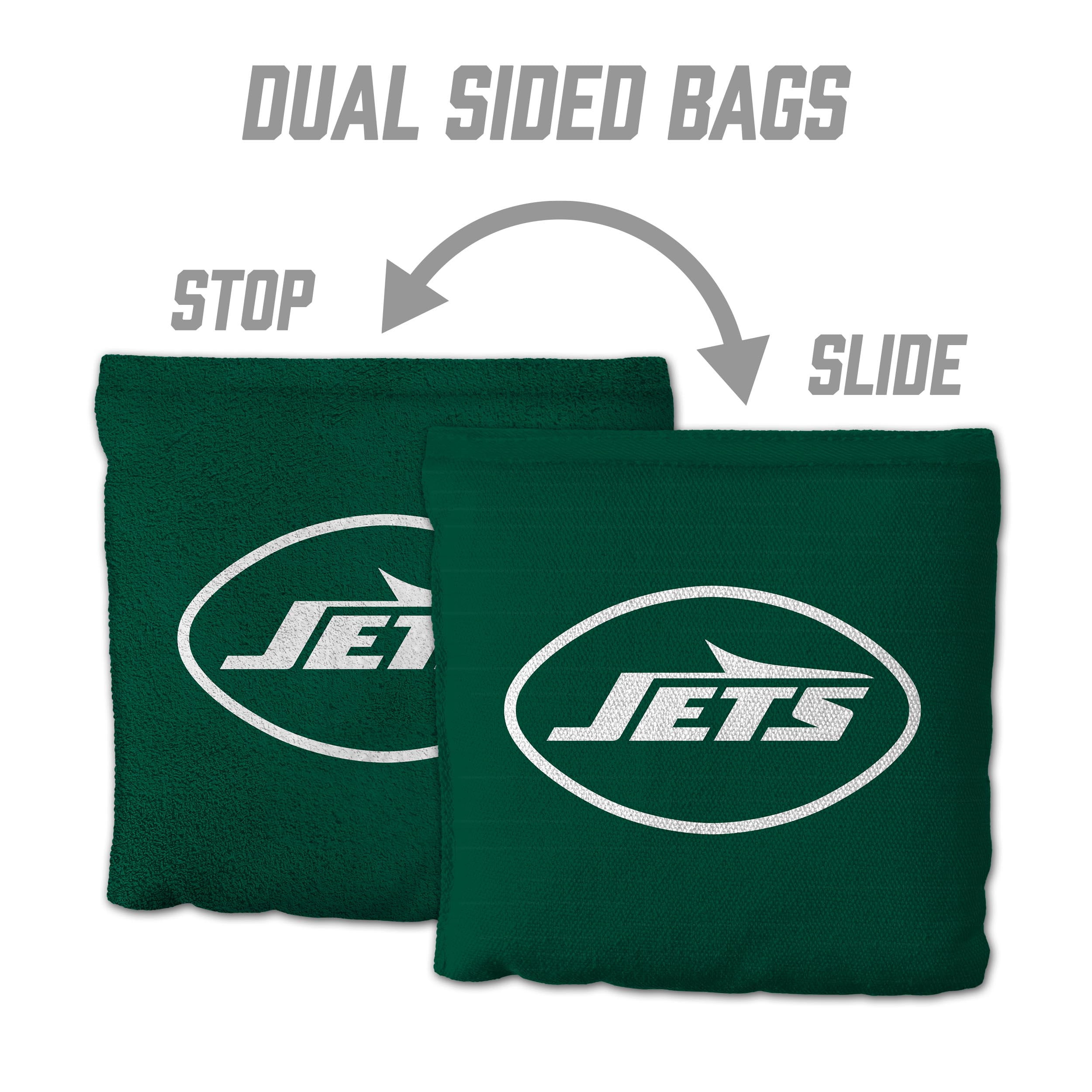 New York Jets 8pk Licensed Cornhole Bags
