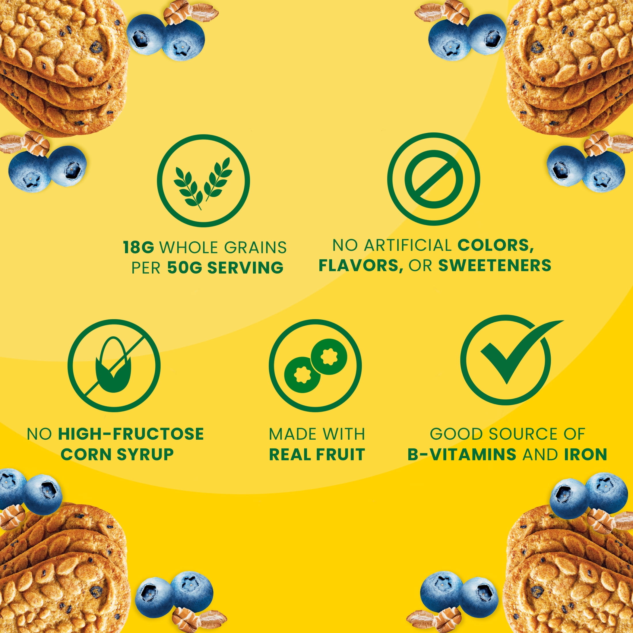 (3 pack) belVita Breakfast Bars Biscuits, Blueberry, Value Pack, 12 Packs (4 Biscuits Per Pack)