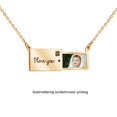 thumbnail image 4 of Qarigey Collar de acero inoxidable letras colgantes cadenas de clavícula decoración de cuello de moda decoraciones señoras joyería para regalo joyas Ropa, zapatos y accesorios Miscelánea Oro Qarigey AP013894-02, 4 of 6