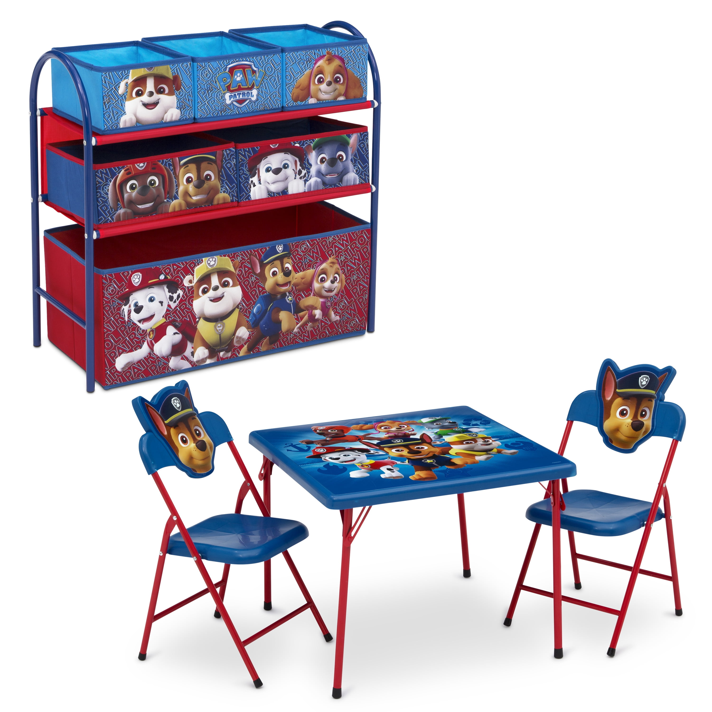 Paw Patrol Wooden Table And Chairs Childs Childrens Kids Playroom Furniture Set 
