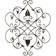 thumbnail image 2 of Ivy and Leaf Wrought Iron Candle Wall Sconce - 32.3H in., 2 of 2
