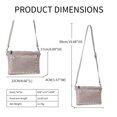 thumbnail image 3 of Sunyuer Punk Style Rivet Small Square Shoulder Bag - Crossbody Commuter Handbag with Dual Pockets, Portable and Stylish, 3 of 6