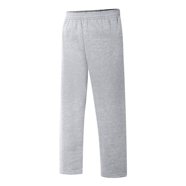 Hanes Pantalons de Survêtement Ouverts EcoSmart pour Garçons, S, Acier Clair