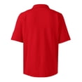 thumbnail image 6 of Men's Quick Dry Tactical Polo Shirt, Lightweight Breathable Performance Polo, Short Sleeve UPF 50+ Outdoor Golf Shirt Watermelon Red M, 6 of 8