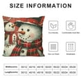 thumbnail image 5 of Christmas Pillow Covers Throw Pillow Covers Winter Holiday Decoration Red Pillowcases Linen Cushion Covers For Couch Bedroom Sofa Chair Car Decor, 5 of 5