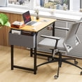 thumbnail image 3 of MCQ 31 Inch Small Computer Office Desk, Writing Study Table with Storage Bag & Iron Hook for Home -Nature, 3 of 6