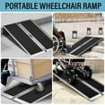 thumbnail image 6 of 2FT Ramp Wheelchair Ramp for Home, Non-Skid Aluminum Portable Wheelchair Ramps, 800 LBS Capacity Handicap Ramp for Steps, Doorway, Homes, Threshold, Entry, Stairs, 6 of 7