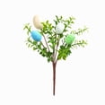 thumbnail image 2 of Easter Egg Branch Decoration, Foam Egg And Plastic Plant Ornament, Colorful Spring Holiday Party Decor, Door Or Wall Hanging, 11.81 Inch, 2 of 7