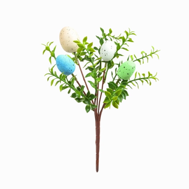 Easter Decorations for the Home Plastic Egg and Rabbit Branch Wreath 30 cm Holiday Party Decoration