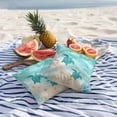 thumbnail image 5 of Summer Beaches Outdoor Pillow Covers Pack of 2 Gradient Green Ocean Sea Turtle Starfish Coastal Coral Waterproof Throw Pillow Covers Decorative Cushion Cases for Patio Garden Tent Balcony 26x26 inch, 5 of 9