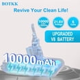 thumbnail image 2 of Batería de repuesto BOTKK de 10000 mAh y 21,6 V para aspiradora Dyson V8, 2 of 9