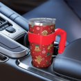 thumbnail image 5 of 40oz Tumbler,Red Christmas Gingerbread Man Pattern Insulated Tumblers with Removable Handle,Stainless Steel Double Vacuum Coffee Tumbler Cup with Straw for Home,Office,Travel,Party, 5 of 5