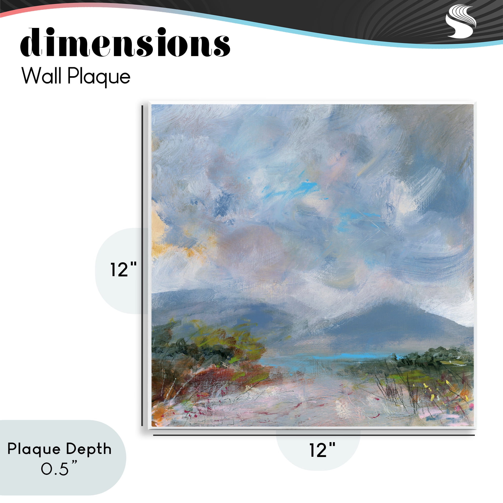 Stupell Industries Expressive Mountain Mists Wall Plaque Art, design by Leslie Birch