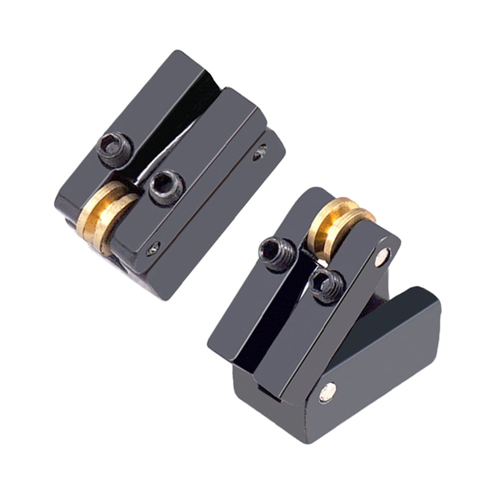 Headless For Electric Guitar Bridge with Roller Saddle in Sleek Black Finish