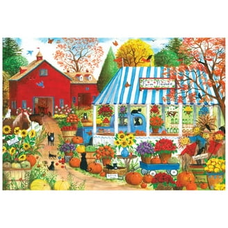 RoseArt Colorluxe 1000-Piece Rustic Fishing Lake Signs Adult