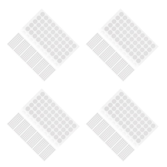 Phenofice 4 Sets Round Adhesive Dots for Crafts, Non-Trace Strong Glue Stickers for Scrapbooking and Home Use