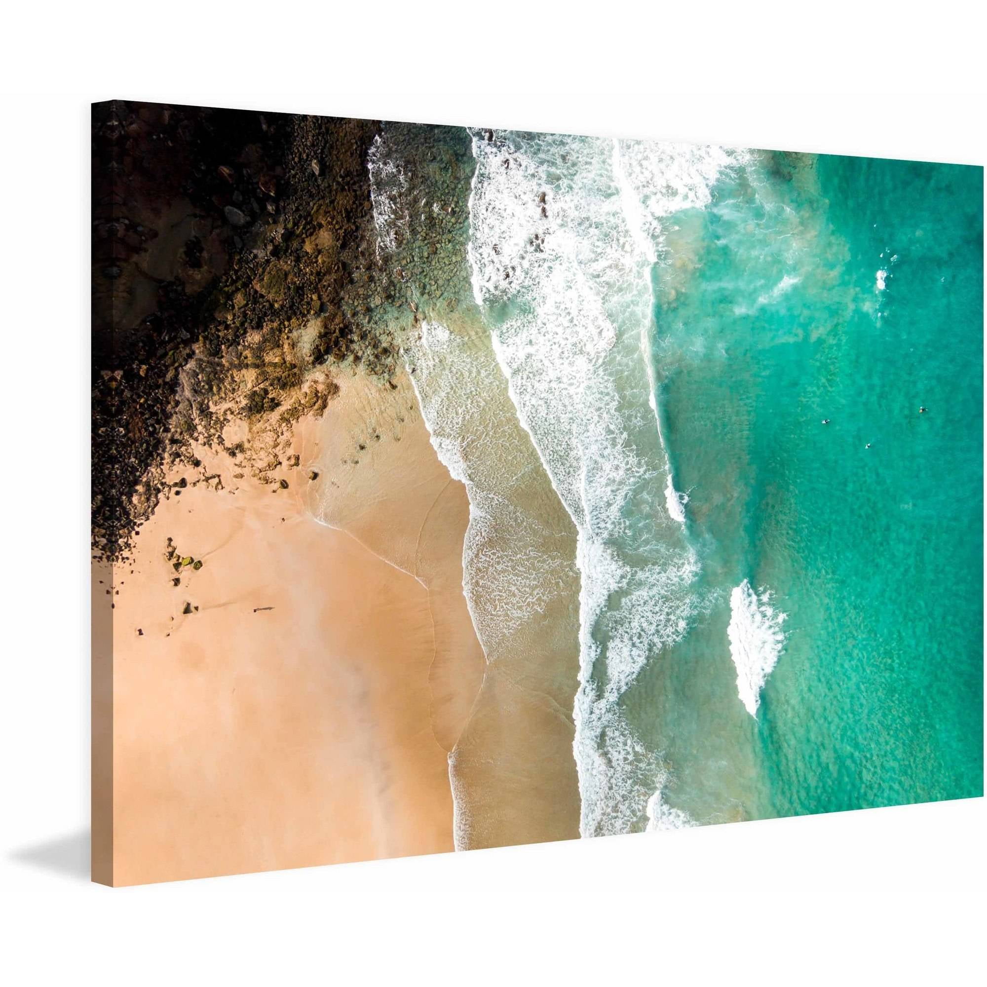 "Aqua Blue Waters" Painting Print on Wrapped Canvas