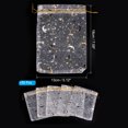 thumbnail image 2 of REGALWOVEN Moon Star Printed Organza Bag, Mini Pouches for Jewelry, Candy, Perfume, Cosmetics White 7.09"x5.1", 2 of 6