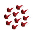 thumbnail image 1 of 10 Pcs Oiseaux Cardinaux Rouges Artificiels pour Centres de Table Décoration de Sapin de Noël pour la Maison Décoration de Jardin Cardinaux Rouges, 1 of 9