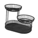 thumbnail image 3 of Cesta de frutas de 3 capas con malla metálica, soporte multifuncional para servir frutas. negro, 3 of 9