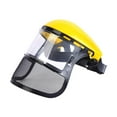 thumbnail image 3 of figatia Chain Saw Face Chain Saw Protective Guards Lightweight, Grass Whacking Face Protective Hat for Gardening Yellow, 3 of 8