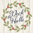thumbnail image 2 of Sherrill, Kate 20x20 Gold Ornate Wood Framed with Double Matting Museum Art Print Titled - Deck the Halls, 2 of 4