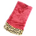 thumbnail image 1 of Large Leopard Print Plush Christmas Tree Skirt, 40-Inch, 1 of 1