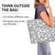 thumbnail image 2 of Balery Snake Bolsa Tote Estilo Estético con Cremalleras, Bolsa de Hombro, Bolsa de Compras Grande y Plegable, 2 of 8