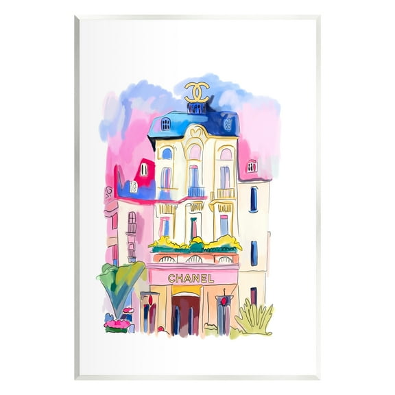 Stupell Industries Glam Shop Building Travel & Places Painting Unframed Art Print Wall Art, 10 x 15