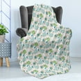 thumbnail image 4 of Fruits Soft Flannel Fleece Throw Blanket, Hand-drawn Sketched Whole Pears and Sliced Apples with Blue Leaves Illustration, Cozy Plush for Indoor and Outdoor Use, 60" x 80", Multicolor, by Ambesonne, 4 of 5