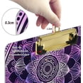 thumbnail image 4 of FMSHPON Boho Mandala Clipboard Hardboard Wood Nursing Clip Board and Pull for Standard A4 Letter 13x9 inches, 4 of 8