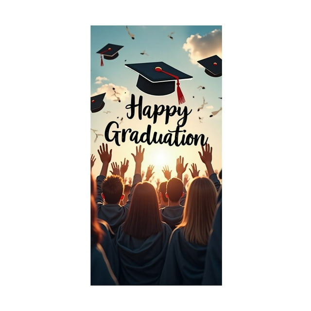 Las Cortinas Para Puertas De La Temporada De Graduación Transmiten Felicidad Y Bendiciones. ¡Llenan Cada Rincón Con La Felicidad De La Graduación!