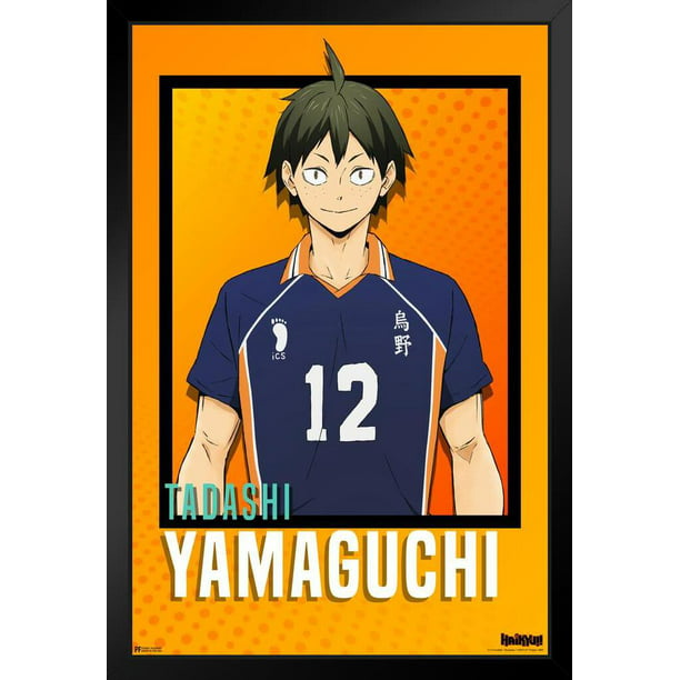 Haikyuu Yamaguchi Anime Japanese Anime Stuff Haikyuu Manga Haikyu Anime  Poster Crunchyroll Streaming Anime Merch Animated Series Show Karasuno  Volleyball Black Wood Framed Poster 14x20 
