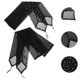 thumbnail image 3 of 2 pares de guantes de ópera: Guantes de boda negros brillantes sin dedos para mujer. Elegantes guantes de tul para novias, fiestas y disfraces de Halloween., 3 of 6