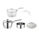 thumbnail image 4 of Cacerola con olla vaporera con vaporizador, juego de 5 multiusos con tapa, juego de cacerolas antiadherentes, cacerola para salsas de restaurante 18 cm, 4 of 9
