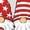 White1, variant on Cozymy Women's USA Gnome Patriotic Graphic Short Sleeve T-Shirt Funny Print Cotton Crewneck Loose Fit Casual Tops