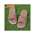 thumbnail image 4 of Amavo Slide Sandals for Women Mules Backless Summer Wedge Casual Open Toe Slippers Walking Breathable Shoes Brown 8, 4 of 10
