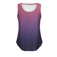 thumbnail image 4 of USSUMA Tops for Women Trendy Womens Tank Tops Sleeveless Round Neck Loose Fit Casual Printed Trendy Shirt Breathable Blouse Trekking Purple Polyester Online Shopping Tank Top for Women Xxl, 4 of 4
