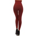 thumbnail image 3 of Women's High Waist Control Top Compression Leggings (Copper, One Size), 3 of 3