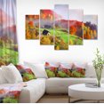 thumbnail image 1 of Colorful Mountain Village - Landscape Photo Canvas Art Print, 1 of 3