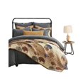 thumbnail image 1 of Paseo Road Home on The Range Juego de cama occidental de 3 piezas con fundas de almohada, tamaño King Buffalo Bison, estampado geométrico, ropa de cama azteca, juego de cama rústico del suroeste de al, 1 of 5