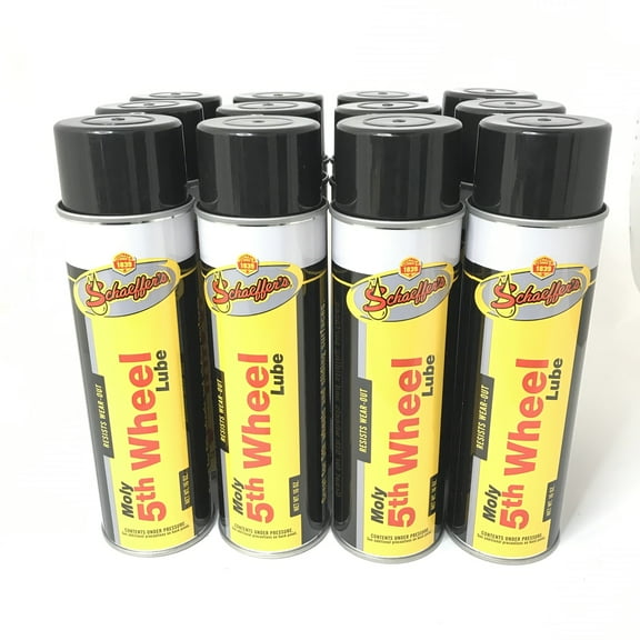Schaeffer's 202-12 PACK Moly 5th Wheel Lube - 16oz aerosol can