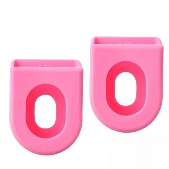 Funda Protectora Zulema de Silicona para Manivela de Bicicleta Rosa 2 Piezas