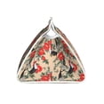 thumbnail image 3 of Lsque Roosters And Peonies Flowers Printed Long Tissue Box Cover Holder, Facial Paper Organizer Dispenser,Triangle with Bottom Belt, PVC Leather Decorative Organizer, 3 of 9
